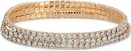 Ettika Set of 3 Cubic Zirconia Stretch Bracelets