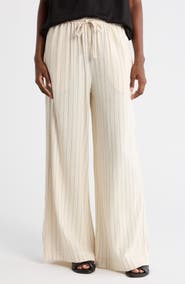 MAX STUDIO Stripe Drawstring Pants