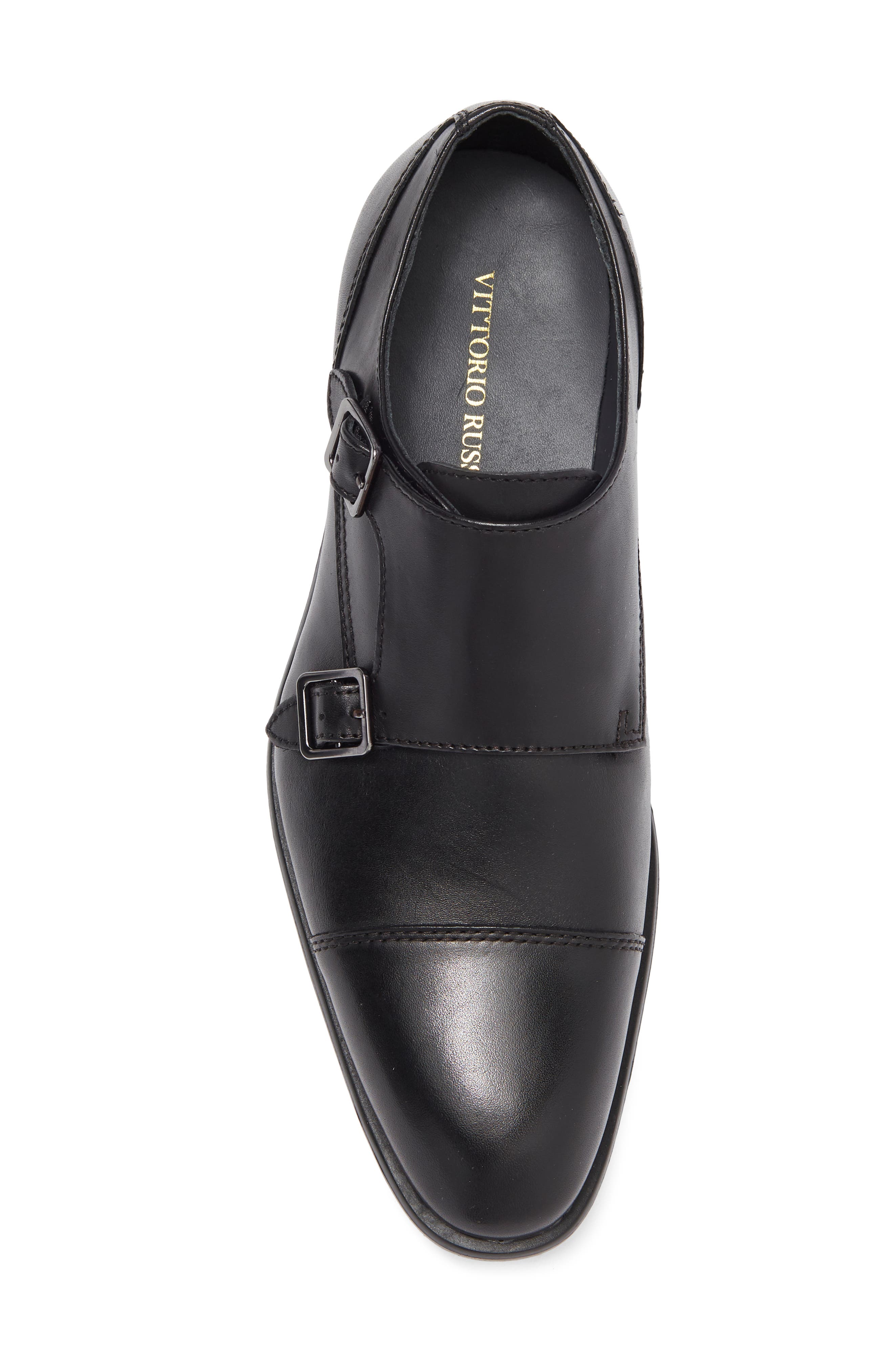 VITTORIO RUSSO Roma Monk Strap Shoe, Alternate, color, Black