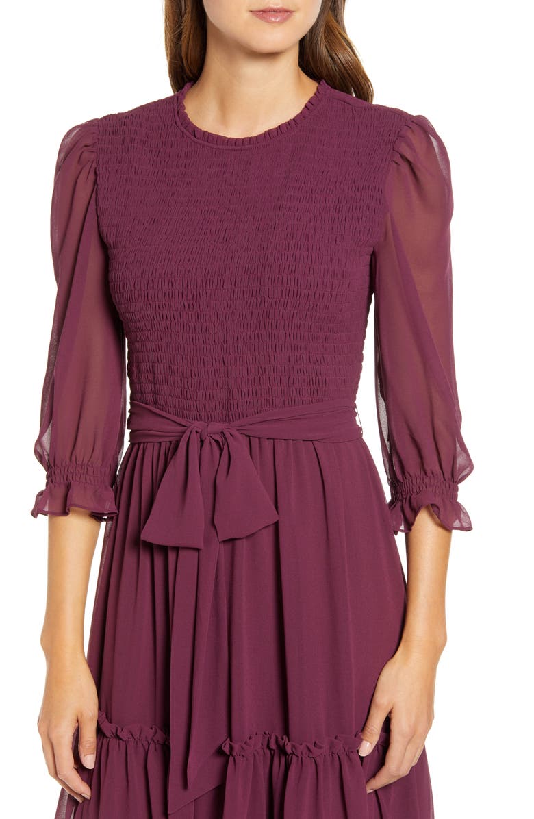 Rachel Parcell Smocked Dress, Alternate, color, 