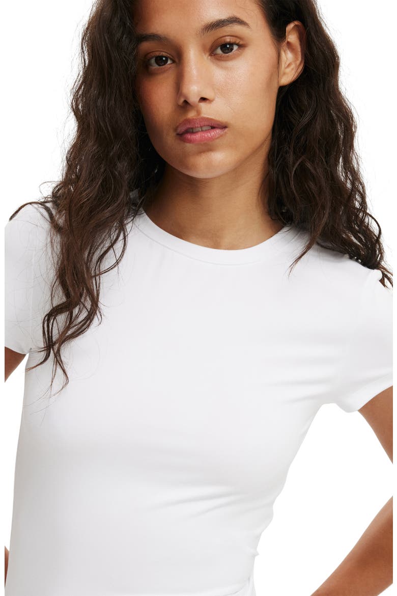 Women's Hold Me Short Sleeve Crew Neck, Alternate, color, White