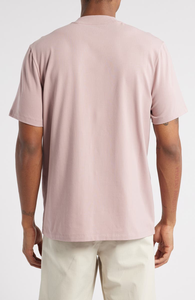 Open Edit Mock Neck T-Shirt, Alternate, color, Pink Timber