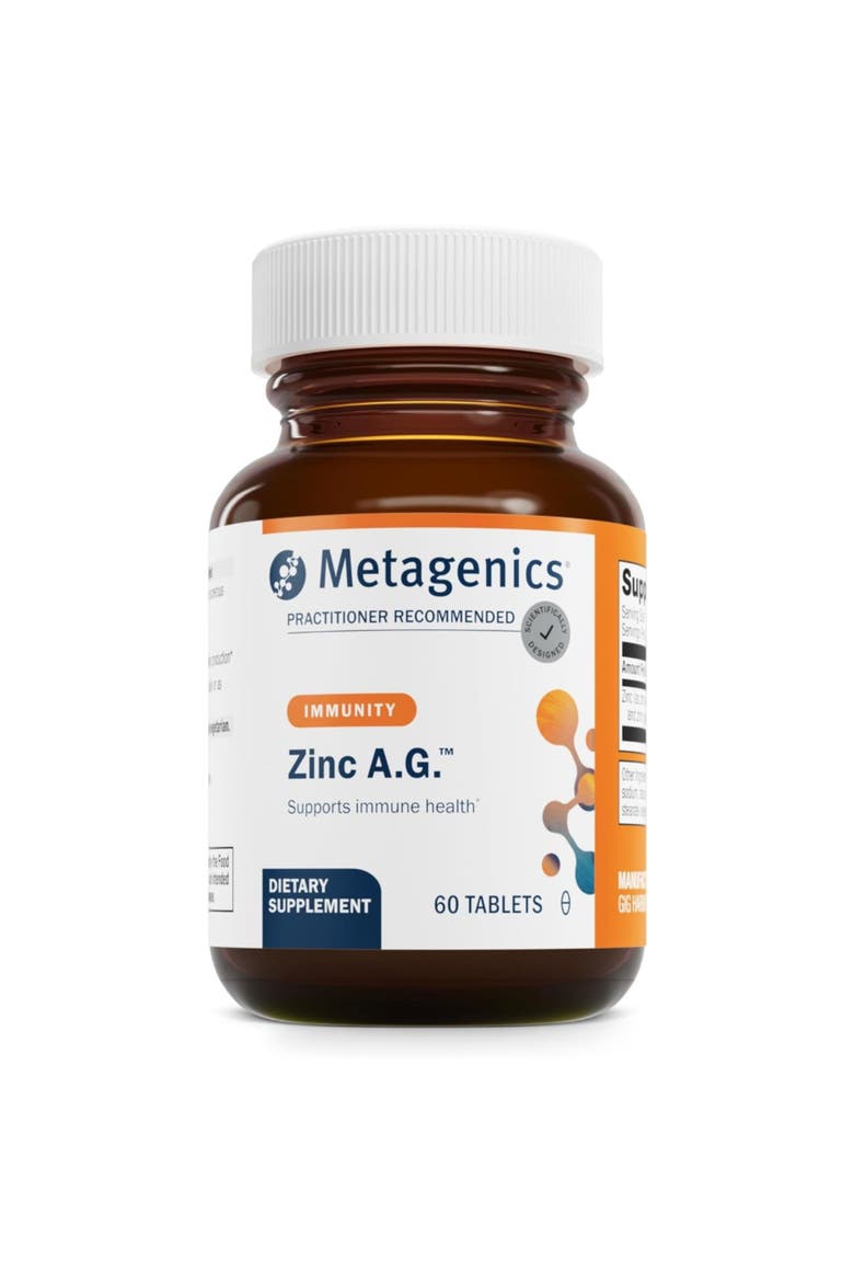 Zinc A.G. Highly Absorbable Immune Support Supplement 60 Tablets, Main, color, None
