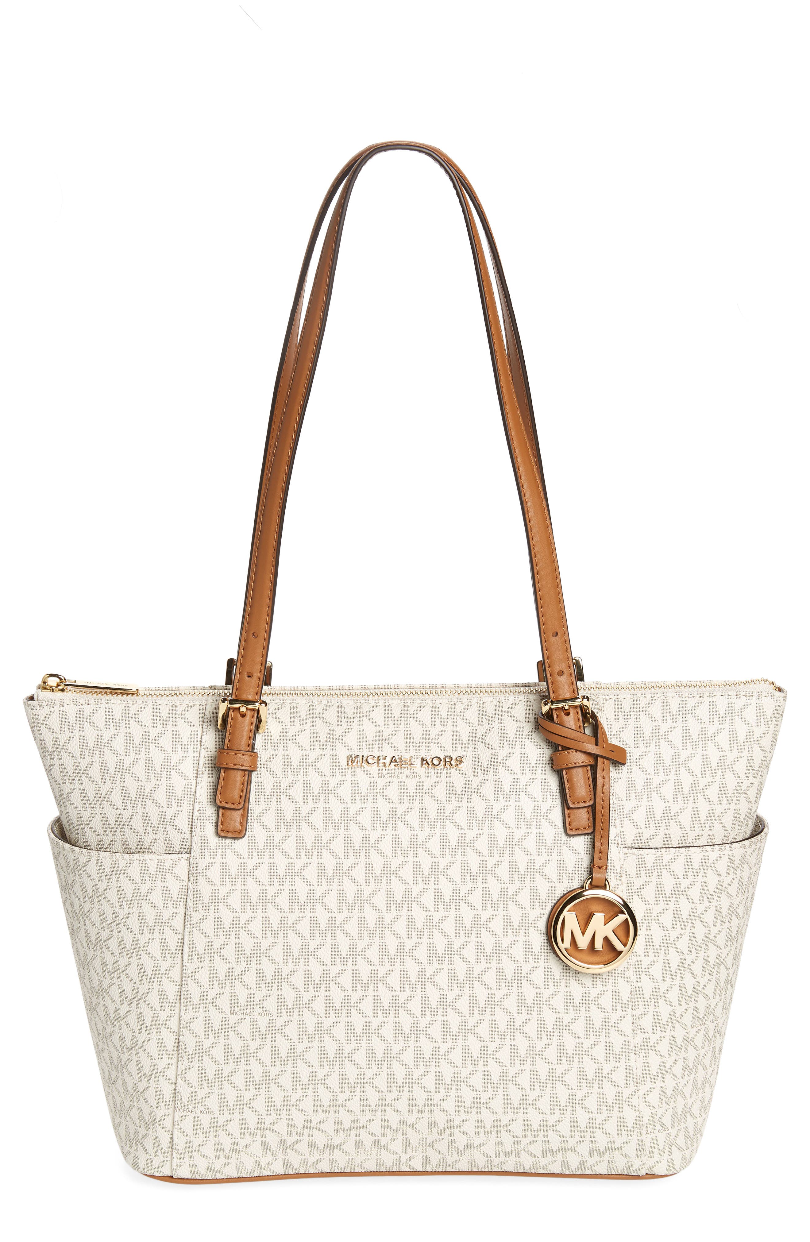 MICHAEL Michael Kors Jet Set East/West Top Zip Tote, Main, color, 