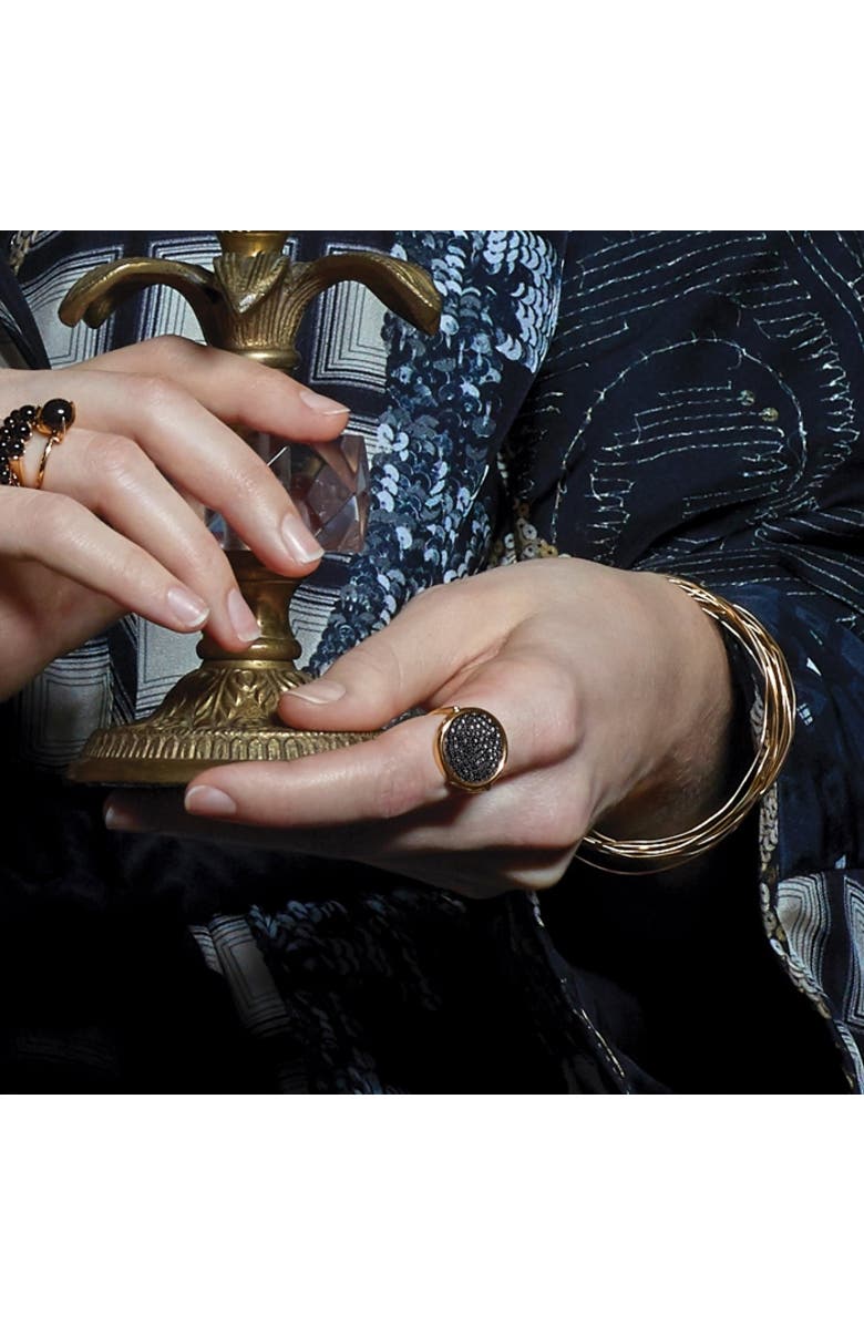 ginette ny Circles Bangle 3 Pack, Alternate, color, Plain Gold