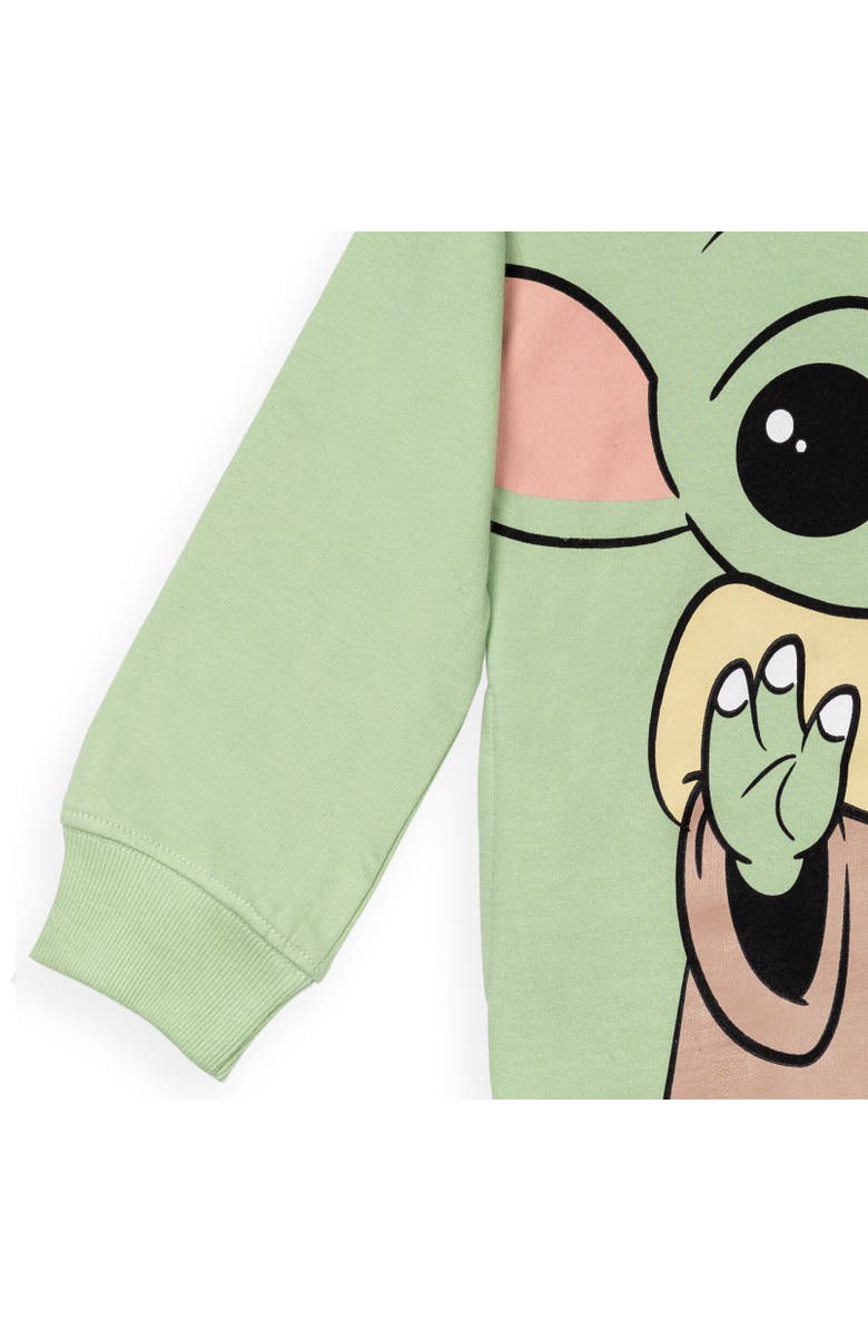 Star Wars The Mandalorian Baby Yoda Pullover Hoodie, Alternate, color, Green