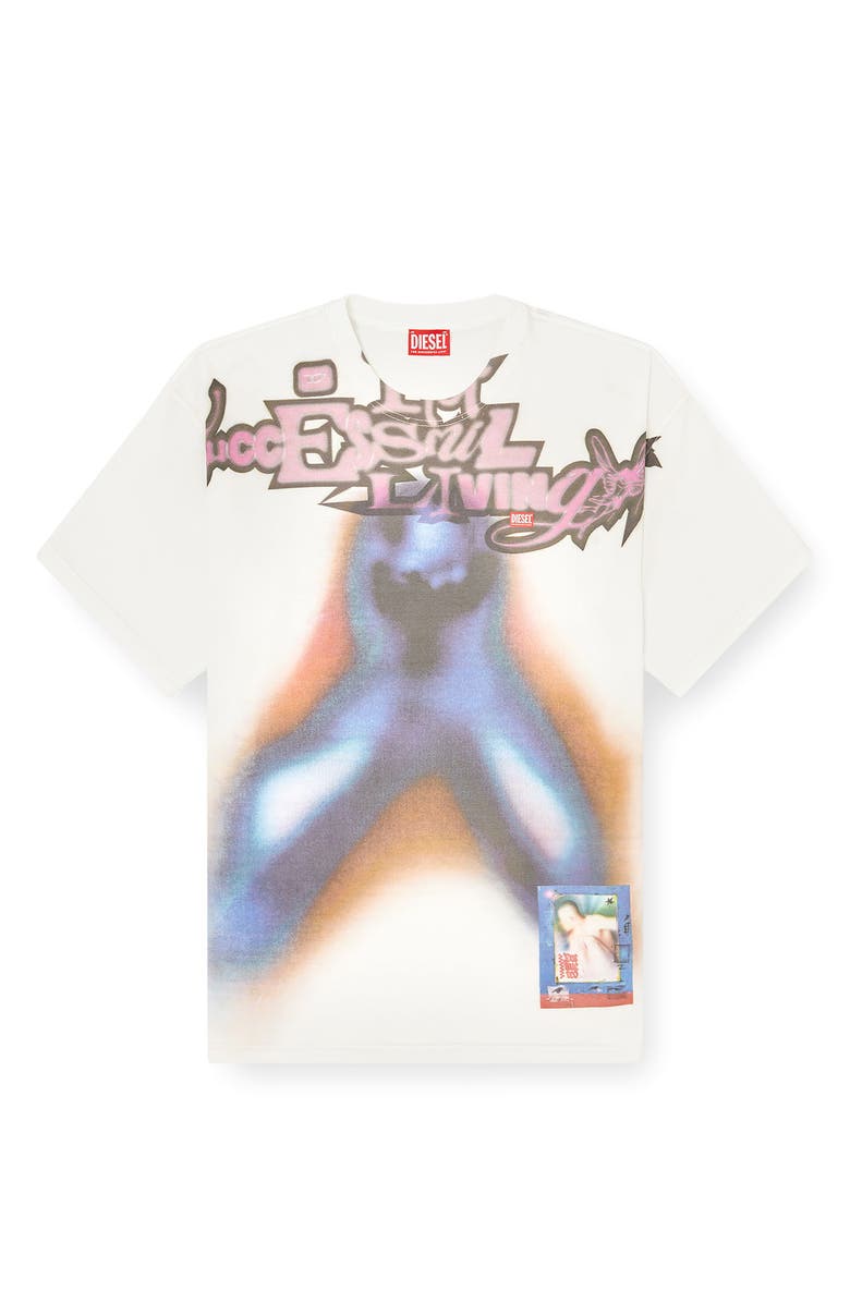 DIESEL<sup>®</sup> T-Boxt-V13 Oversize Graphic T-Shirt, Alternate, color, Off/ White
