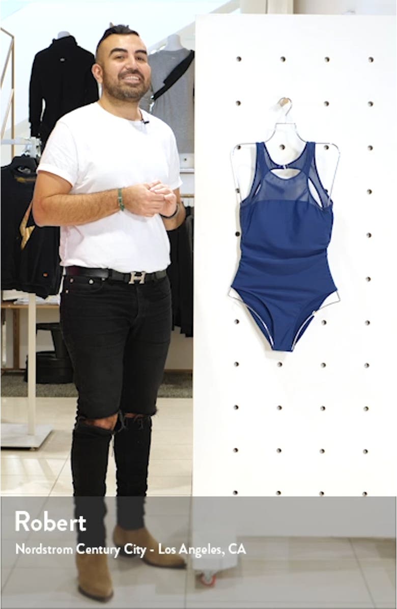 The Mesh Freestyle One-Piece Swimsuit, sales video thumbnail