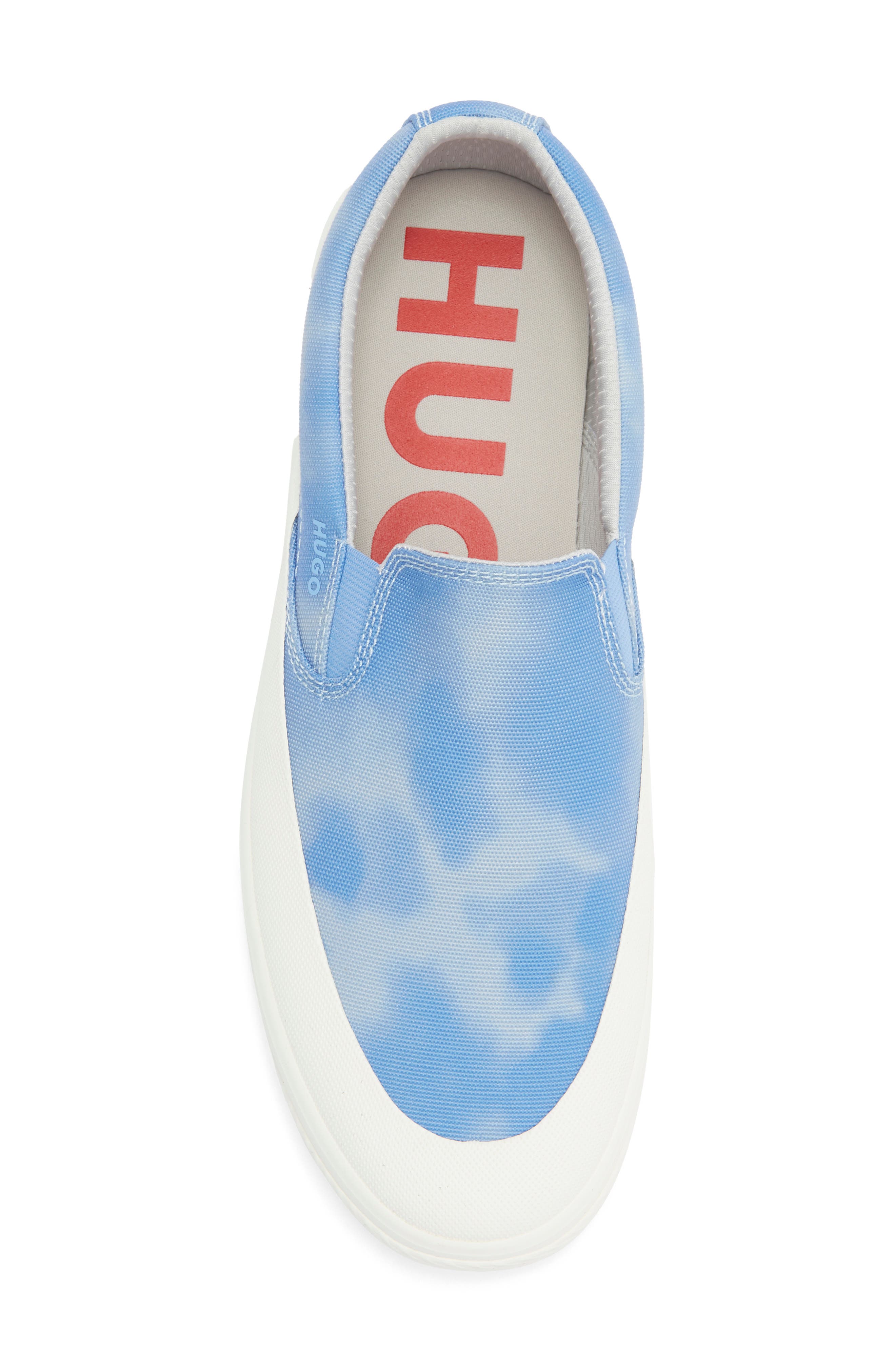 BOSS Tie Dye Slip-On Sneaker, Alternate, color, Blue