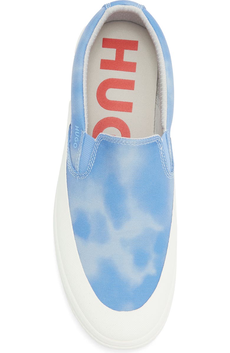 BOSS Tie Dye Slip-On Sneaker, Alternate, color, Blue