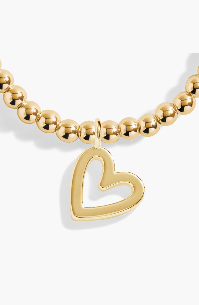 A Littles & Co Christmas Gift Box 'Happy Holidays' Bracelet in Gold-Tone Plating, Alternate, color, Metallic Gold