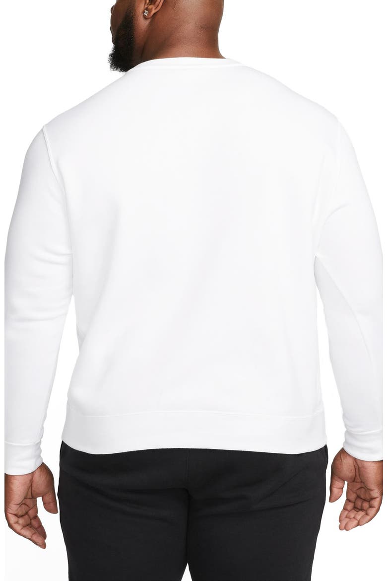 Fleece Graphic Pullover Sweatshirt, Alternate, color, WHITE