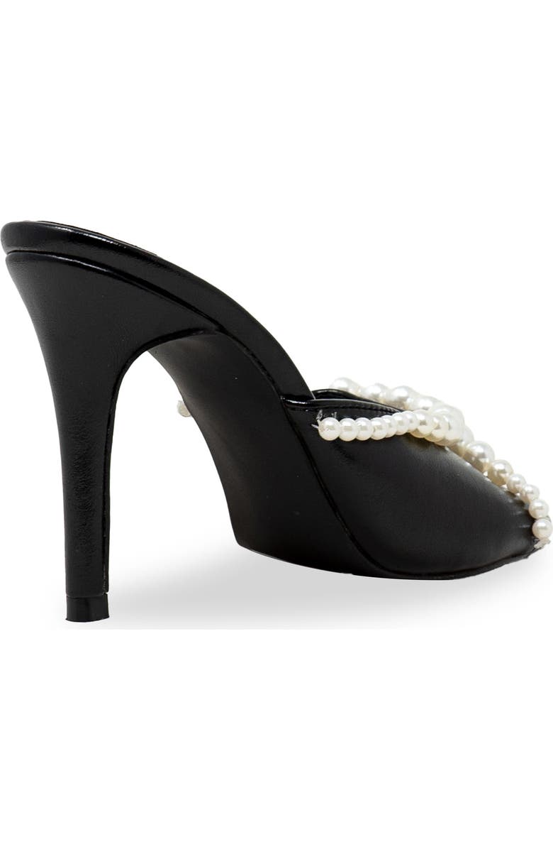 CHASE AND CHLOE Faux Pearl Embellished Sandal, Alternate, color,