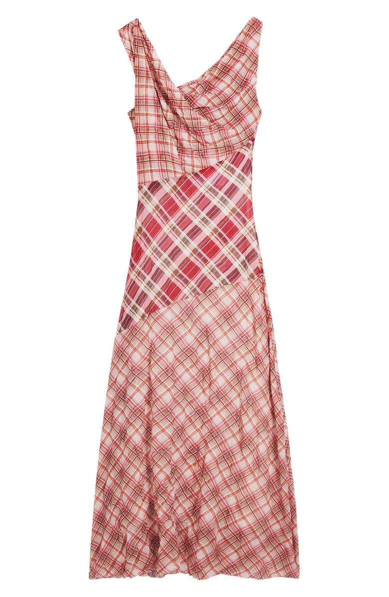 Desigual Print Sleeveless Flare Maxi Dress, Alternate, color, Burgundy