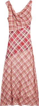 Desigual Print Sleeveless Flare Maxi Dress