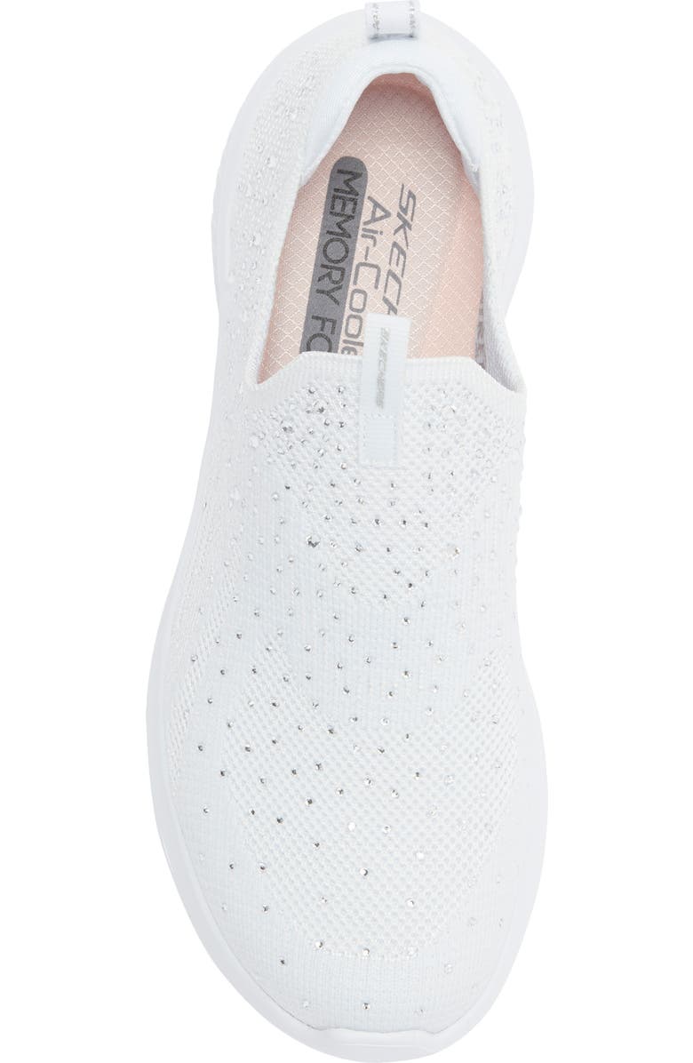 SKECHERS Ultra Flex 3.0 Glam Night Slip-On Sneaker, Alternate, color, White