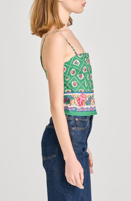 WAYF WAYF JOSEFINA MIX PRINT CROP TOP