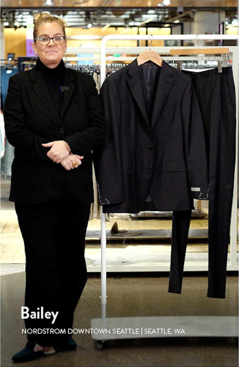 Kei Trim Fit Plaid Wool Suit, sales video thumbnail