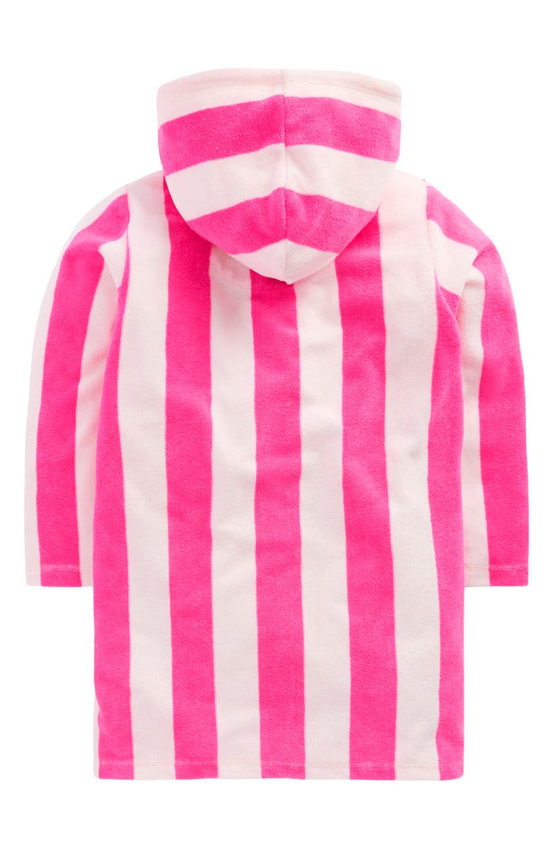 Mini Boden Kids' Romie Towelling Floral Cover-Up Dress, Alternate, color, Carmine Rose Turtles