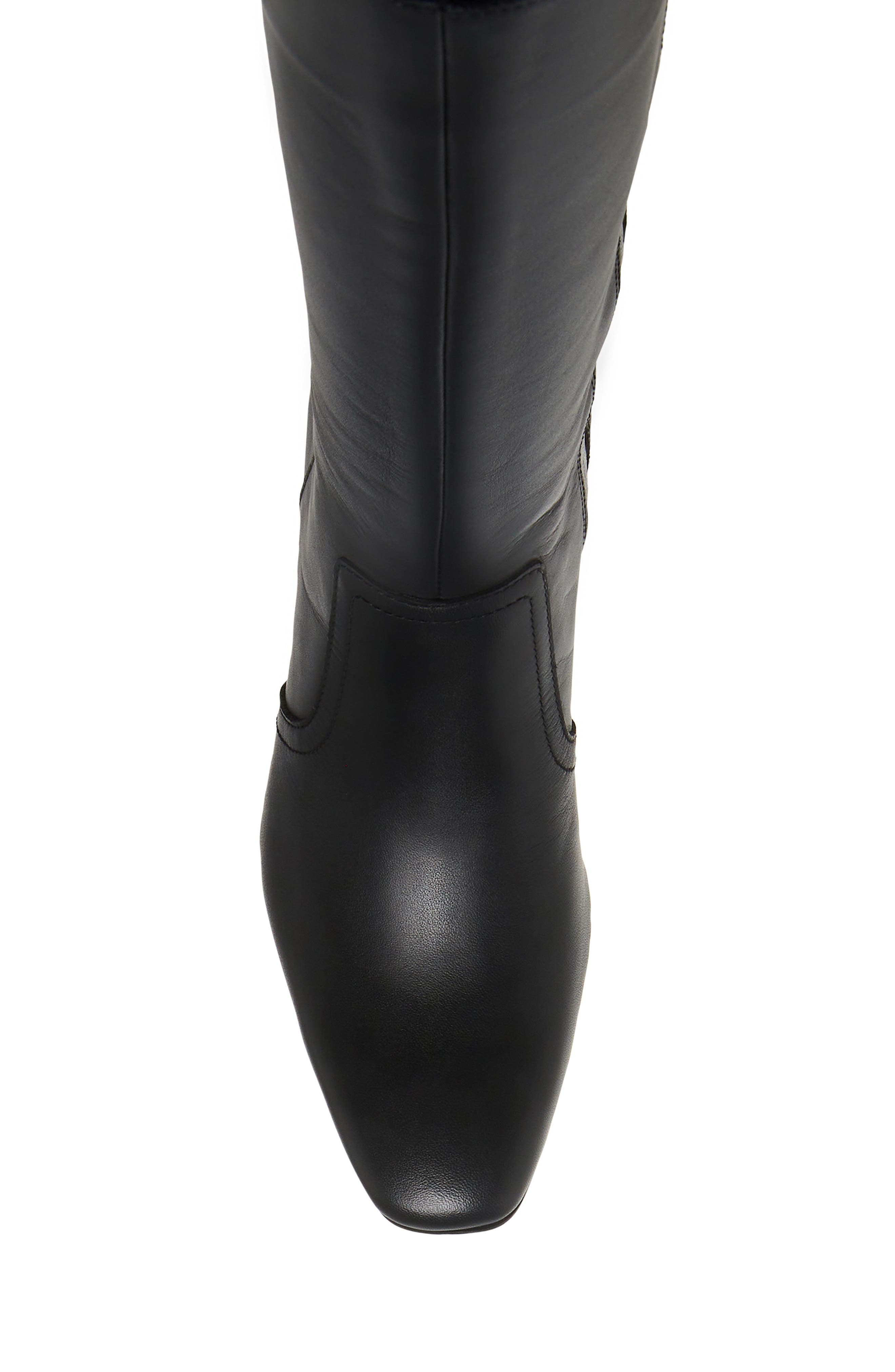 Blondo Tessa Waterproof Knee High Boot, Alternate, color, Black Cow Leather