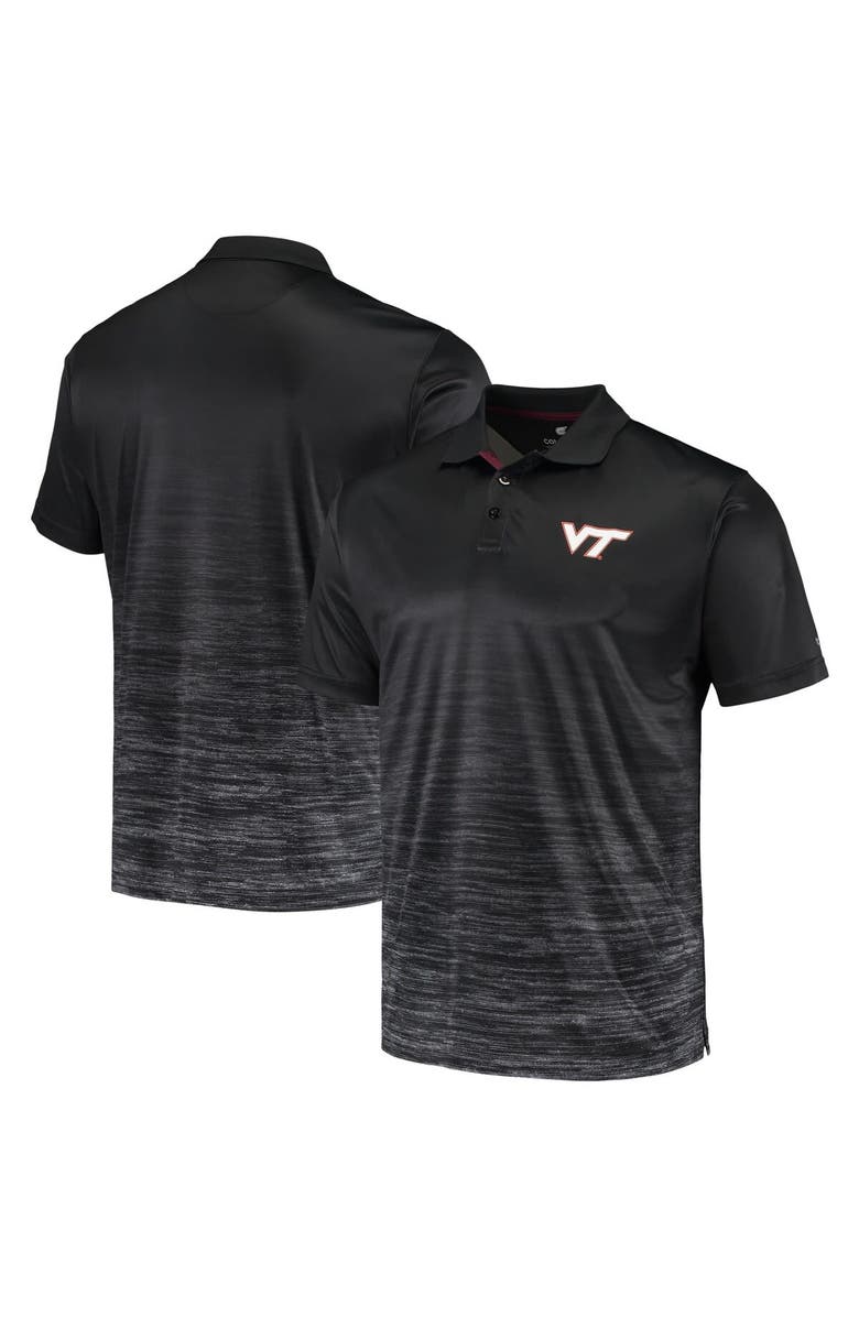COLOSSEUM Men's Colosseum Black Virginia Tech Hokies Marshall Polo, Main, color, 