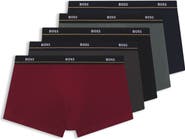 BOSS Assorted 5-Pack Essential Stretch Cotton Trunks