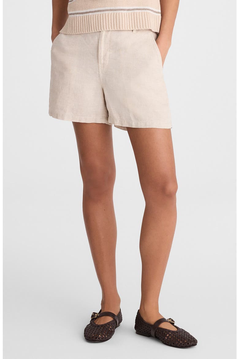 Zoe Linen Shorts, Main, color, OAT
