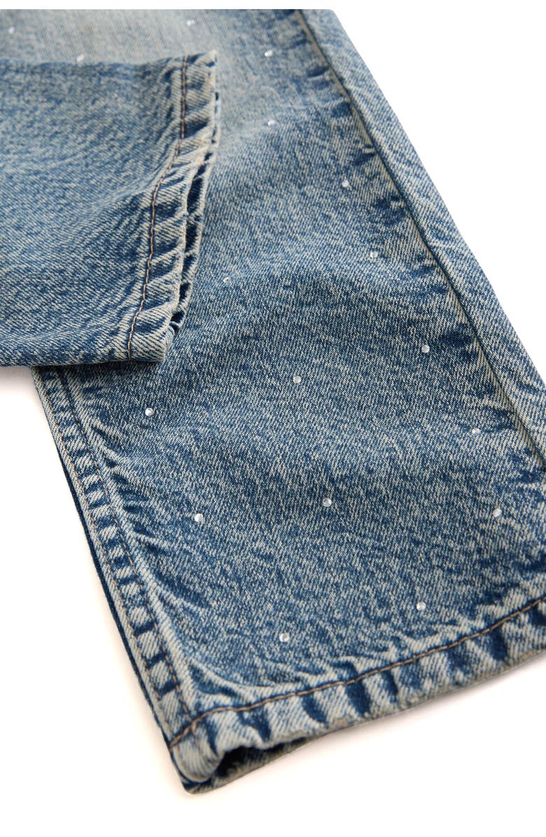 NEXT Kids' Sequin Splatter Jeans, Alternate, color, Blue