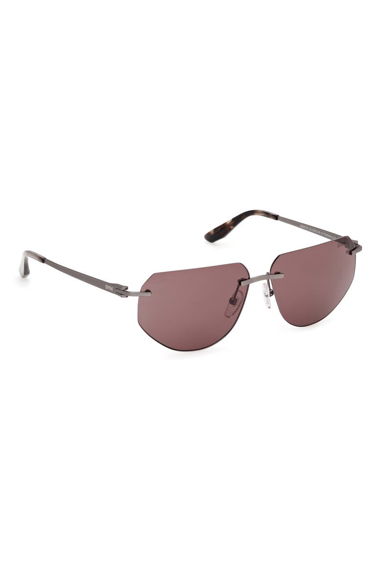 59mm Sunglasses, Alternate, color, MATTE DARK RUTHENIUM / ROVIEX