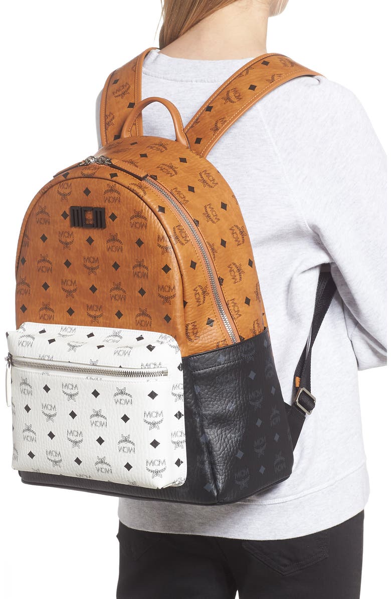 MCM Stark 40 Visetos Mix Backpack, Alternate, color,