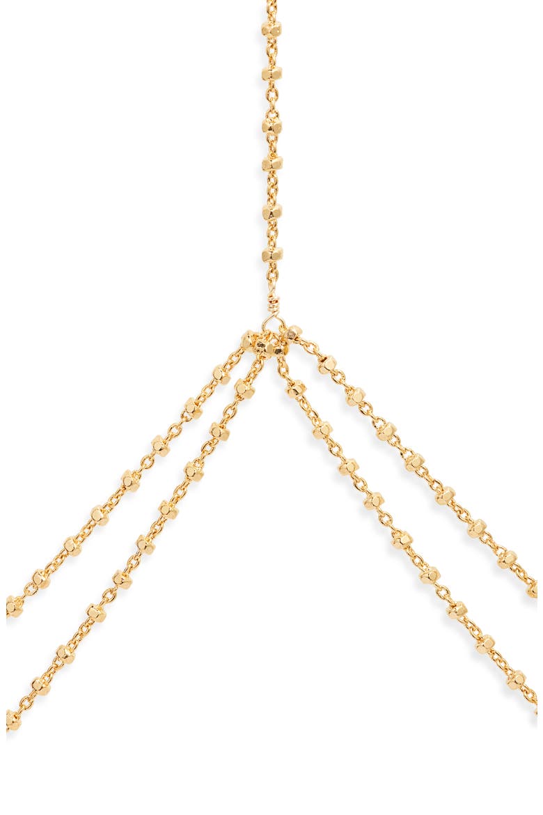 Double Satellite Body Chain, Alternate, color, GOLD