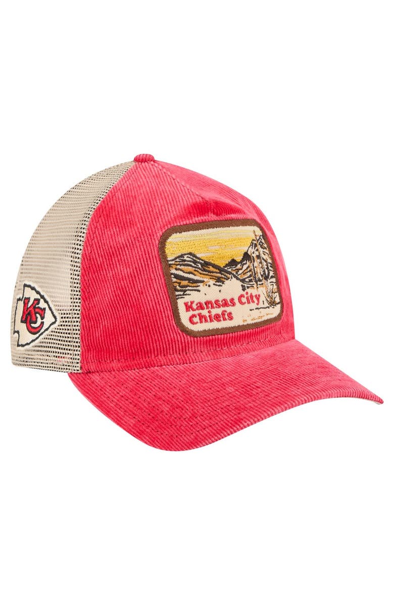 New Era Men's New Era Red/Cream Kansas City Chiefs Vintage Landscape 9TWENTY A-Frame Adjustable Hat, Main, color, 