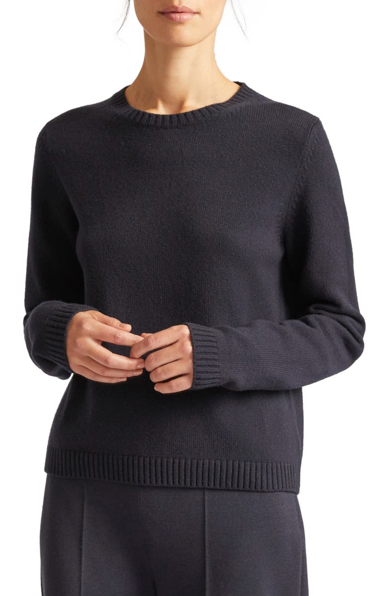 Loro Piana Parksville Crewneck Baby Cashmere Sweater, Main, color, 
