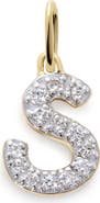 Monica Vinader Lab Grown Diamond Initial Pendant