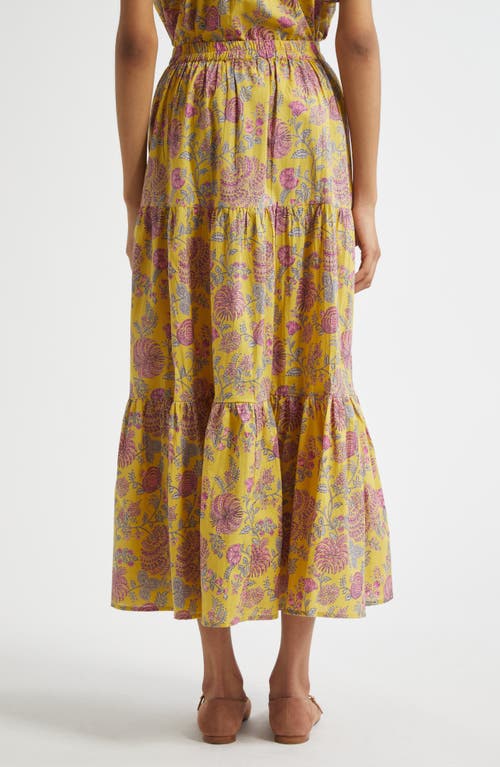 Mille Paola Floral Print Tie Waist Maxi Skirt