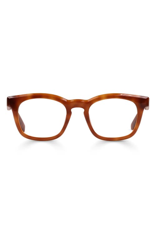 Eyebobs Humble Narrator 49mm Small Square Reading Glasses In Caramel Tortoise
