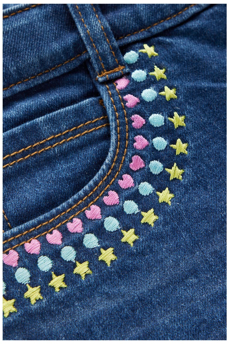 Kids' Embroidered Denim Shorts, Alternate, color, MID VINTAGE EMBROIDERED