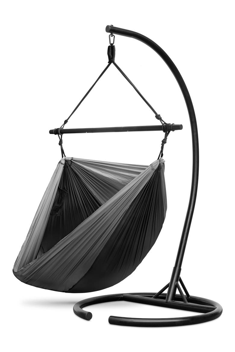 Hanging Outdoor Camping Chair, Main, color, BLACK