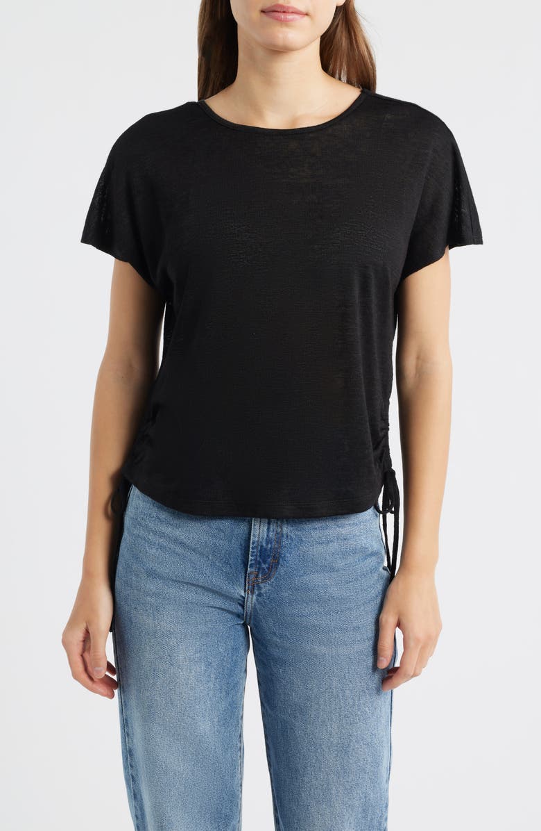 CITY BLUES Side Tie Knit Top, Main, color, 