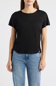 CITY BLUES Side Tie Knit Top