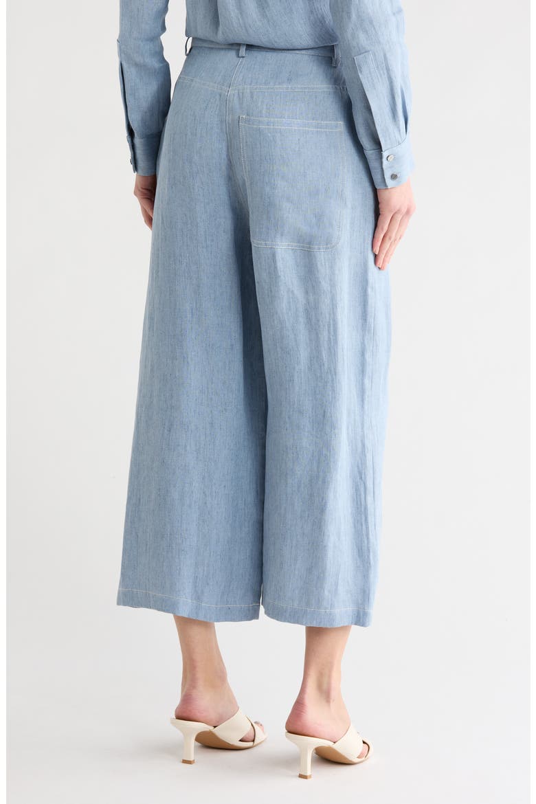 Howard Cropped Wide Leg Pants, Alternate, color, LIGHT INDIGO