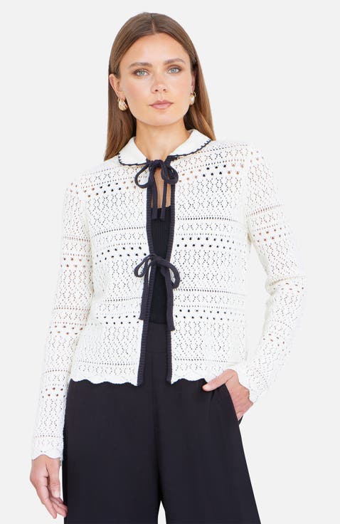 Peter Pan Collar Knitted Cardigan