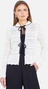 Yumi Peter Pan Collar Knitted Cardigan
