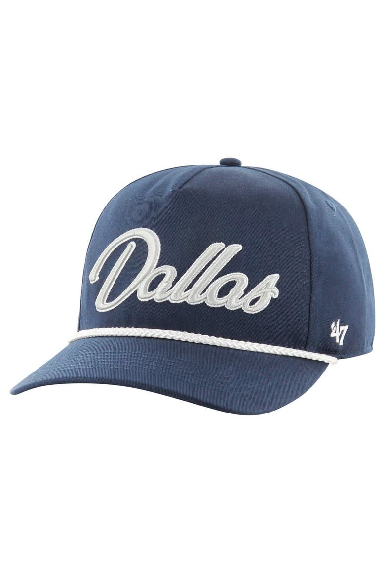 Men's '47 Navy Dallas Cowboys Overhand Hitch Adjustable Hat, Alternate, color, Navy