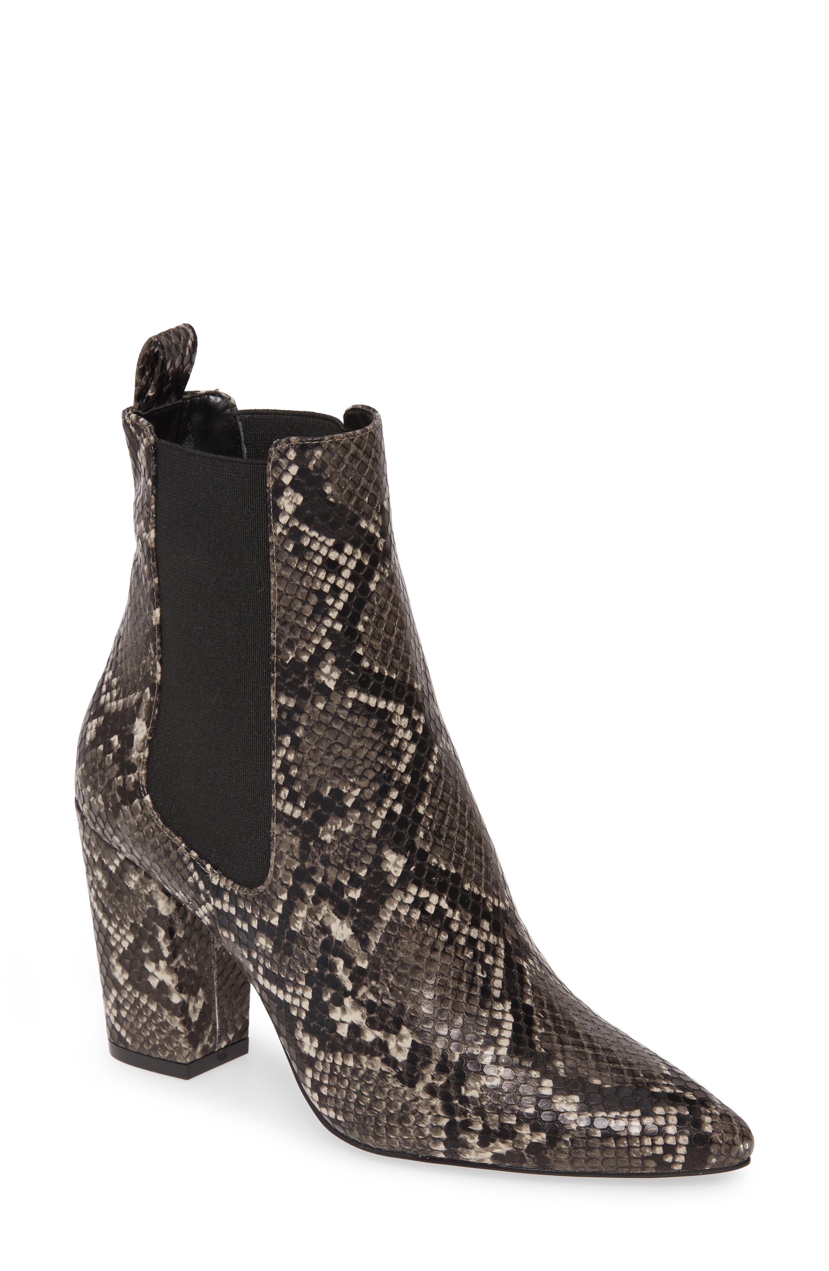 Steve Madden Subtle Snake Embossed Chelsea Boot, Main, color, 