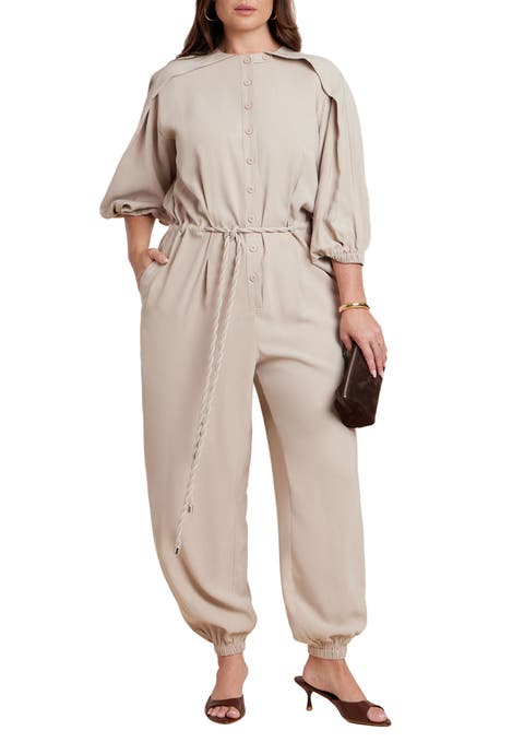 Jumpsuit W Cord Tie (Plus)