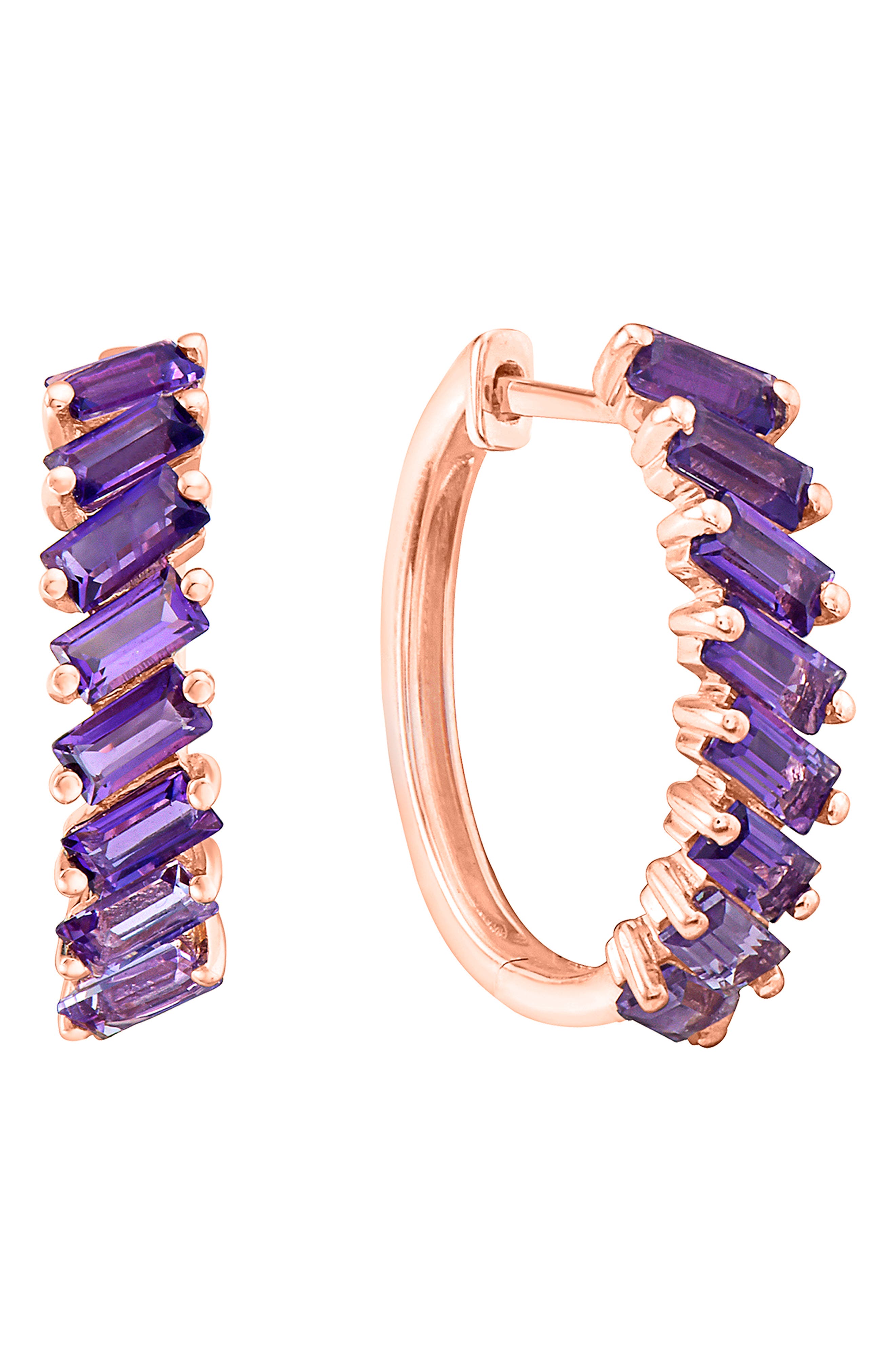 EFFY Amethyst Hoop Earrings