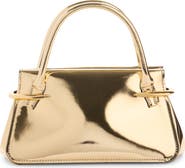 Givenchy Mini Pinch Metallic Leather Top Handle Bag