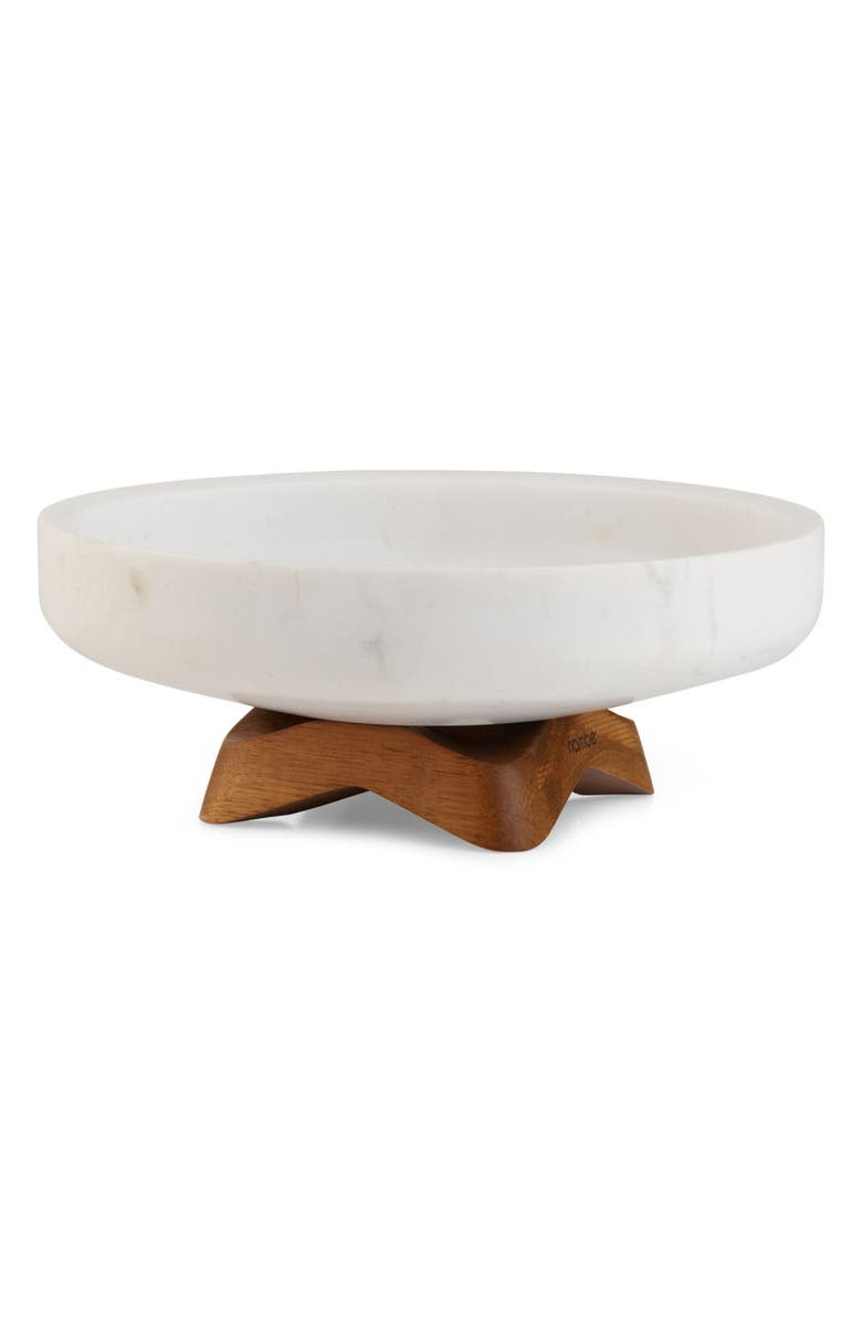 Nambé Chevron Fruit Bowl, Main, color, Brown