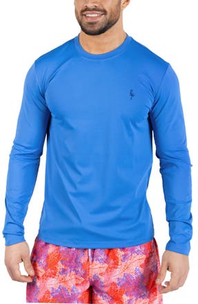 TailorByrd SPF 30+ Long Sleeve Rashguard in ISLAND BLUE · Top from Nordstrom Rack in a $134.91 outfit